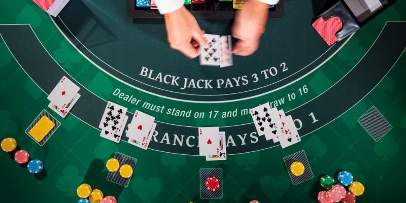 Chuẩn bị và phân phối trong game Blackjack